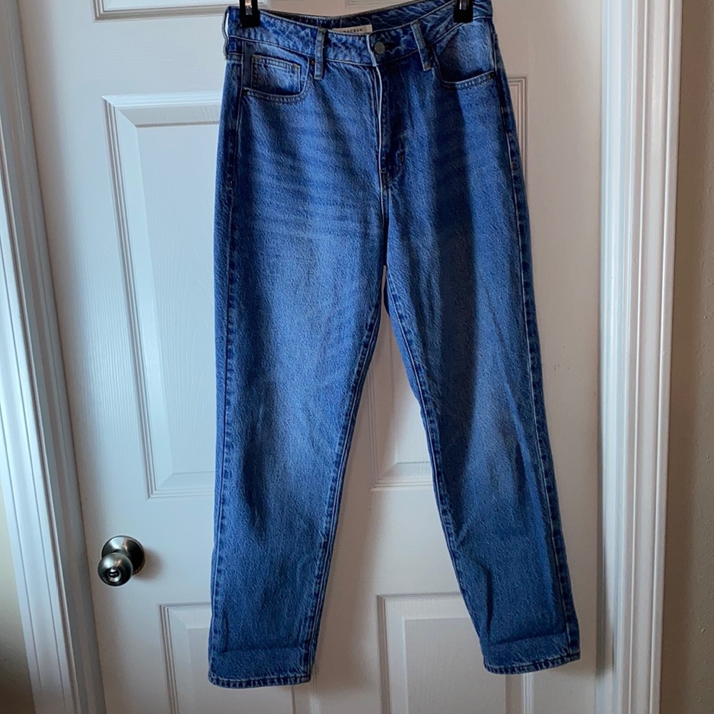 Pacsun Mom Jean Womens 26 Medium Wash 90s High Rise Denim Relaxed Retro Cotton